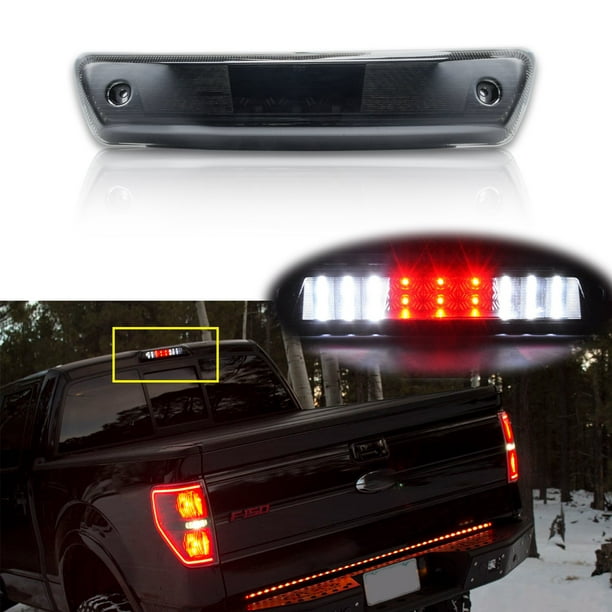For Ford F-150 2009-2014 3rd Third Brake Light Smoked Lens LED Rear Cargo Lamp
